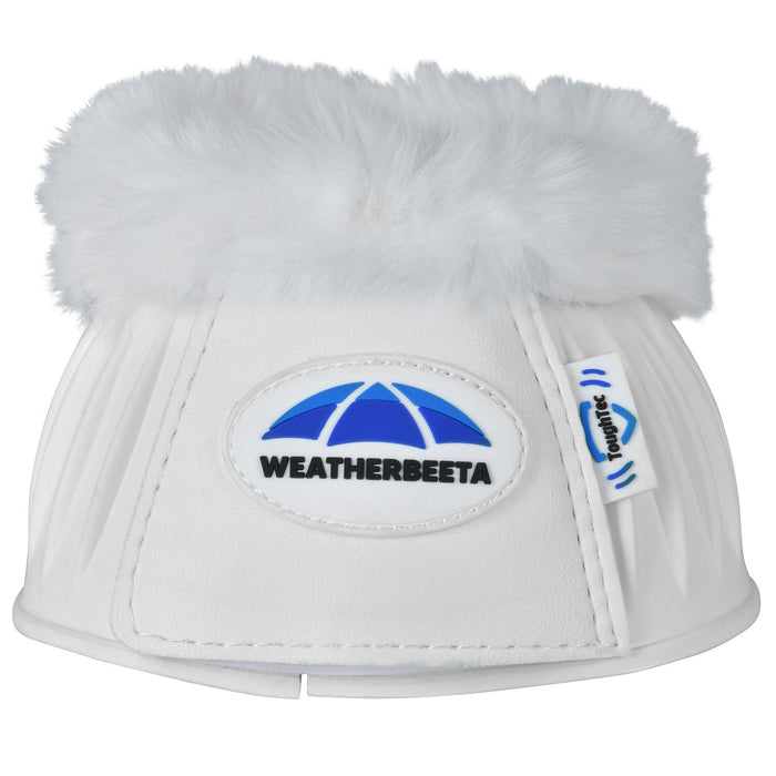 WeatherBeeta Tough-Tec Prime Fleece Trim Rubber Bell Boots Color WHITE/WHITE