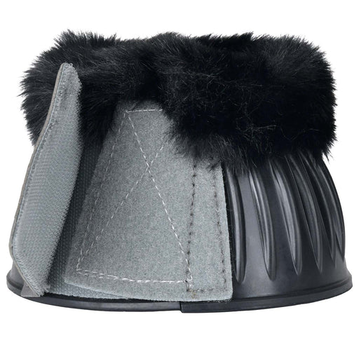 WeatherBeeta Tough-Tec Prime Fleece Trim Rubber Bell Boots Color BLACK/GREY