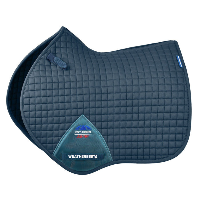 WeatherBeeta Prime Air-Tec Jump Shaped Saddle Pad Color MIDNIGHT TEAL