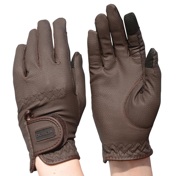 Dublin Everyday Riding Gloves Color BROWN