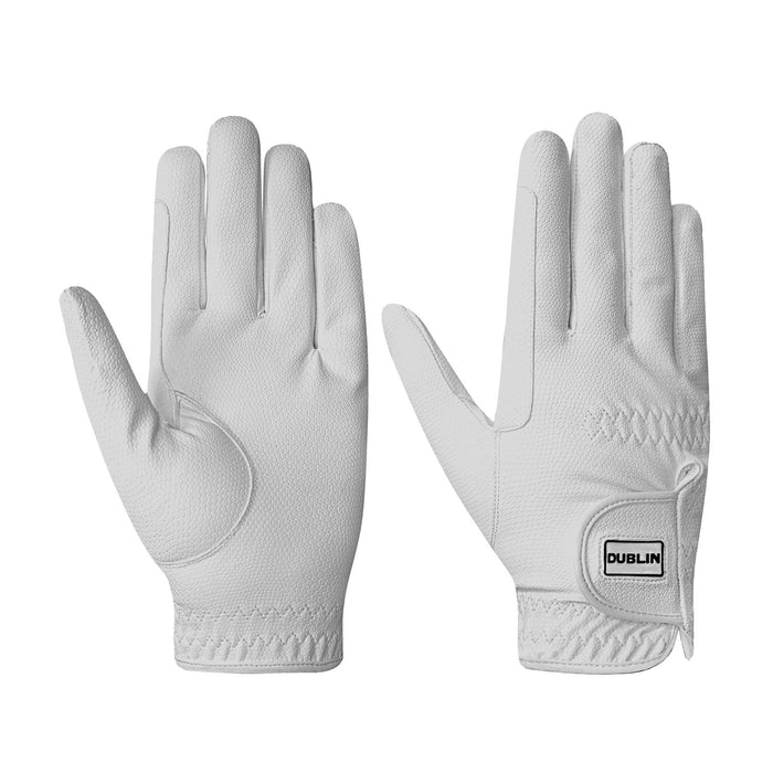 Dublin Everyday Riding Gloves Color WHITE