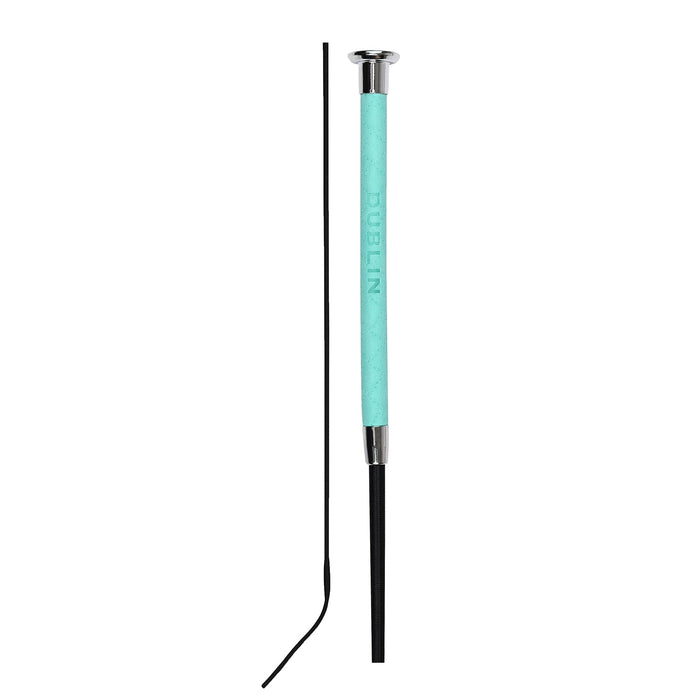 Dublin Fancy Stitch Leather Dressage Whip Color TURQUOISE