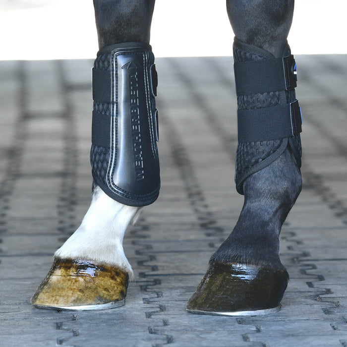 WeatherBeeta Tough-Tec Mesh Brushing Boots Color BLACK/BLACK