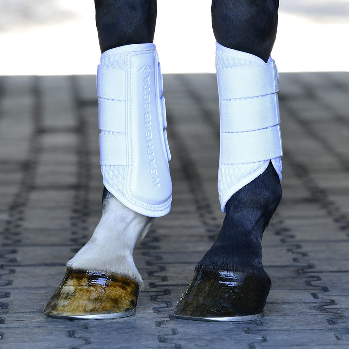 WeatherBeeta Tough-Tec Mesh Brushing Boots Color WHITE/WHITE