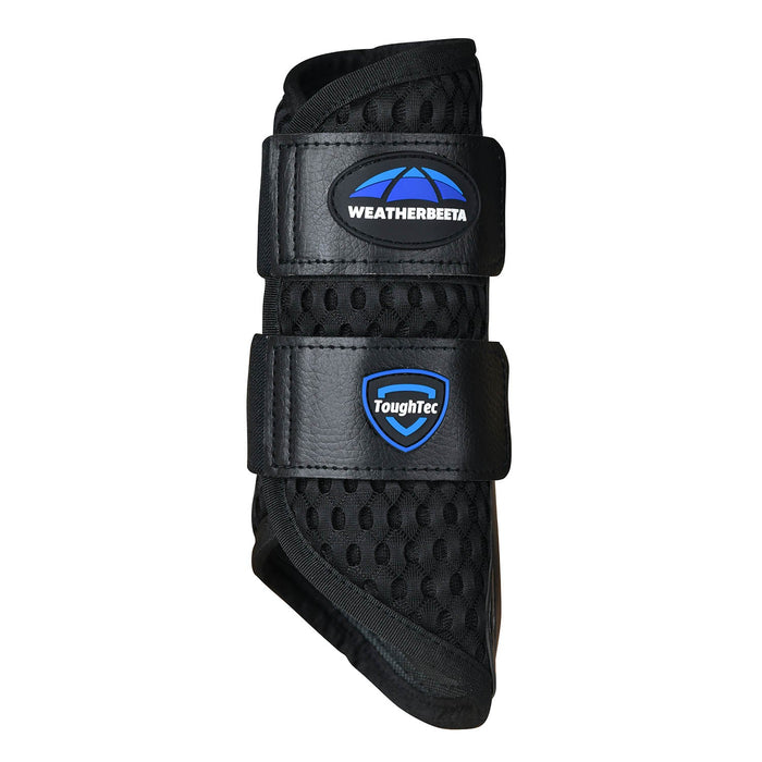 WeatherBeeta Tough-Tec Mesh Brushing Boots Color BLACK/BLACK