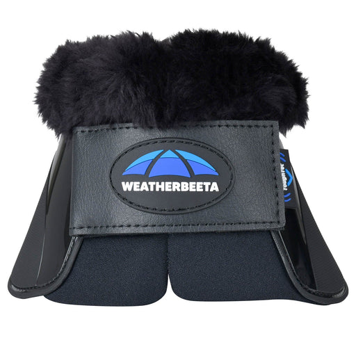 WeatherBeeta Tough-Tec Impact Fleece Trim Bell Boots Color BLACK/BLACK