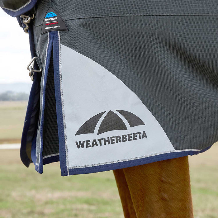 WeatherBeeta ComFITec Ultra Detach-A-Neck Turnout Blanket Color Charcoal