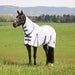 WeatherBeeta Saxon Combo Neck Mesh Fly Sheet with Belly Wrap, Technicolor Horses Color white