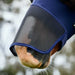 WeatherBeeta ComFITec Luxe Stretch Fly Mask with Ears & Nose, Navy Color Navy