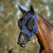 WeatherBeeta ComFITec Luxe Stretch Fly Mask with Ears & Nose, Navy Color Navy