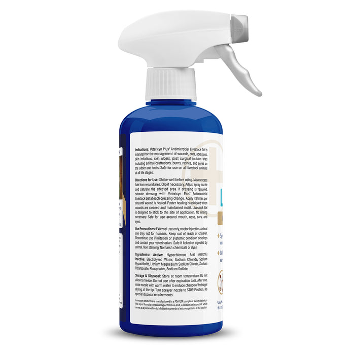 Vetericyn Plus Antimicrobial Livestock Gel Spray