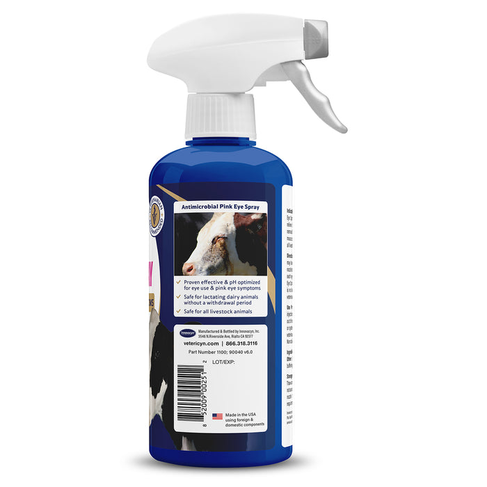 Vetericyn Plus Antimicrobial Pinkeye Spray, 16 oz