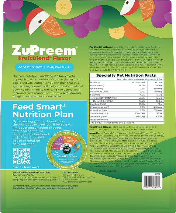 Zupreem FruitBlend Flavor Bird Food