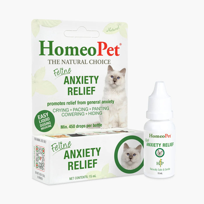 HomeoPet Feline Anxiety Relief Cat Stress and Anxiety Support Drops