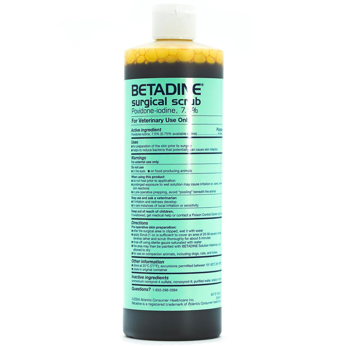 Betadine Surgical Scrub Sudsing Skin Cleanser (Povidone Iodine)