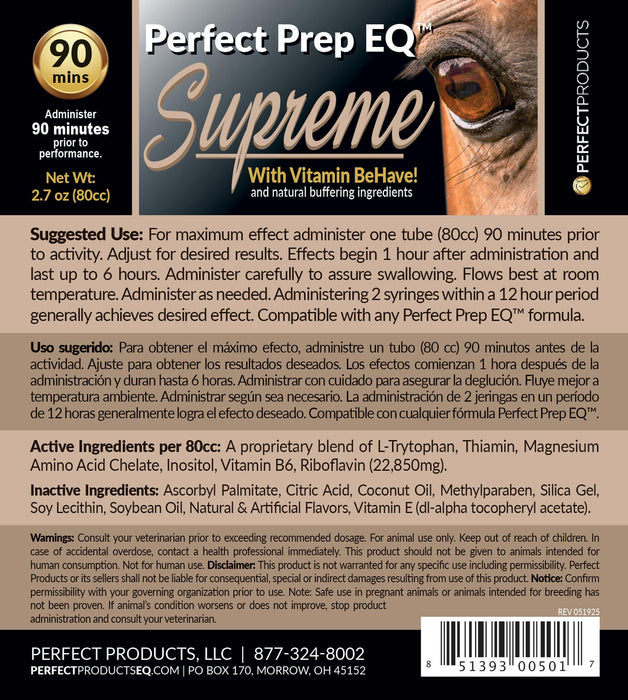 Perfect Prep EQ Supreme Calming Paste for Horses