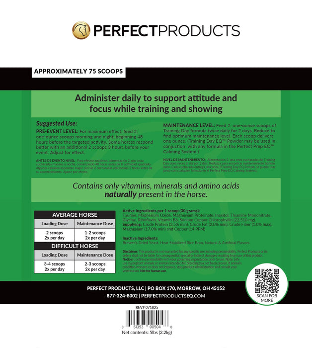 Perfect Prep EQ Training Day Horse Calming Supplement