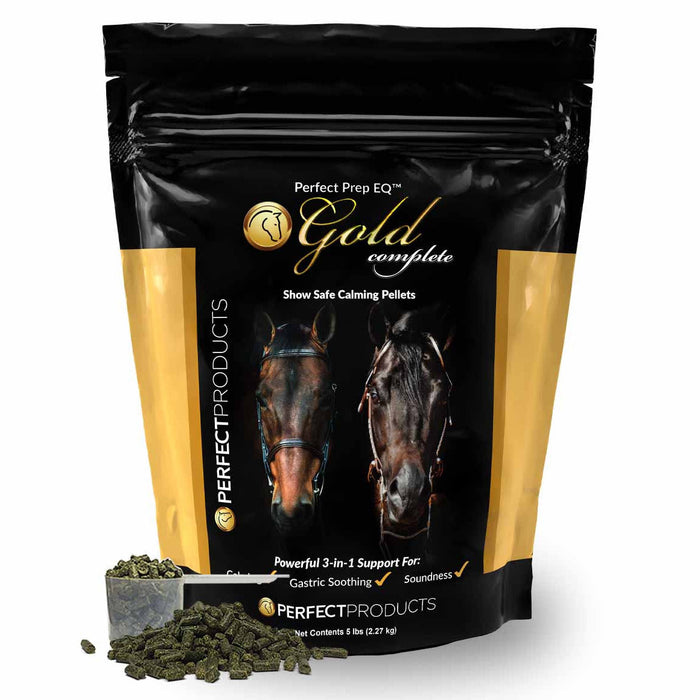 Perfect Prep EQ Gold Complete Calming Pellets 1 lb bag Size 5 lb Bag