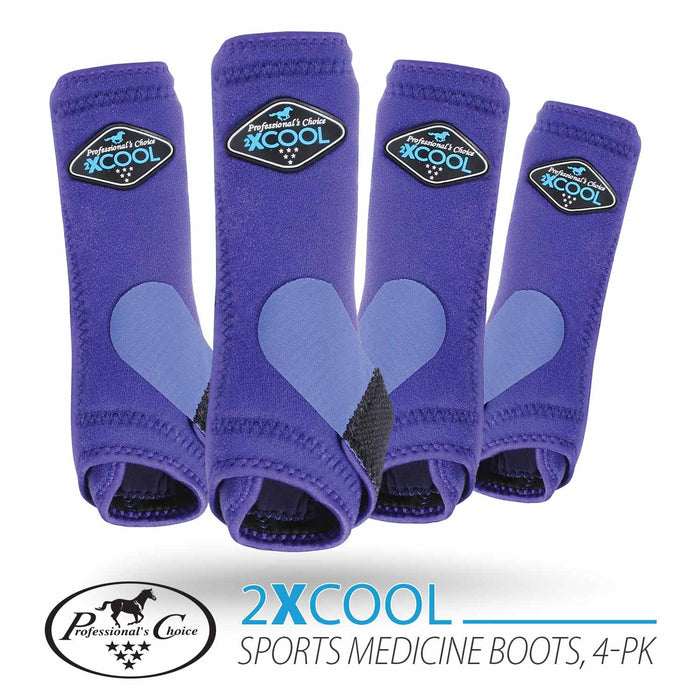 Professional's Choice 2XCool Sports Medicine Boot, 4 - pack - PL14SM - Cheetah - Medium - 4