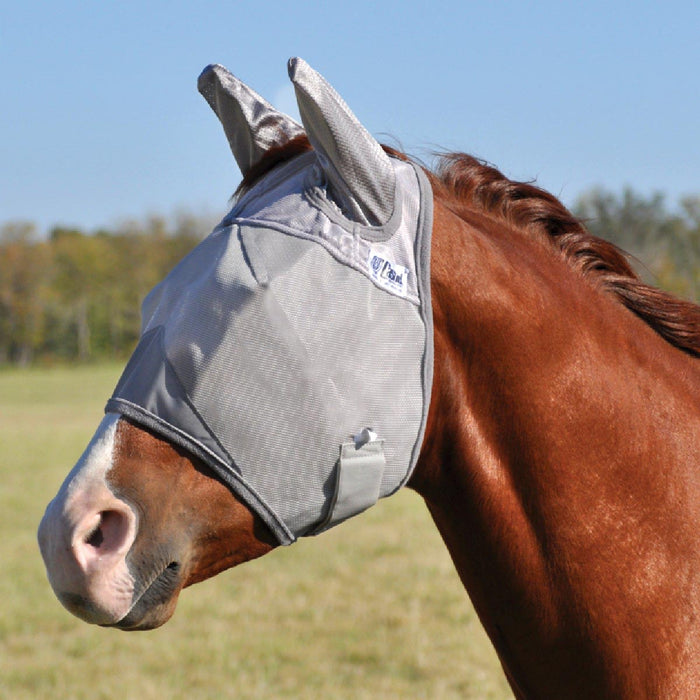 Crusader Fly Mask with Ears Color Grey