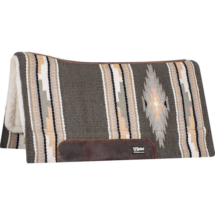 Cashel Performance Southwest Blanket Top Felt Saddle Pad Color Steel/Tan