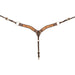 Cashel 2 Two-Toned Floral Tooled Breast Collar Color Brown