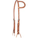 Cashel Antiqued Leaf Tooled Slip Ear Headstall Color Brown