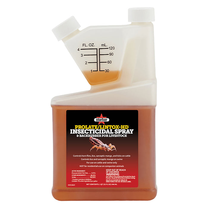 Prolate/Lintox-HD Insecticide Fly Spray & Backrubber for Livestock
