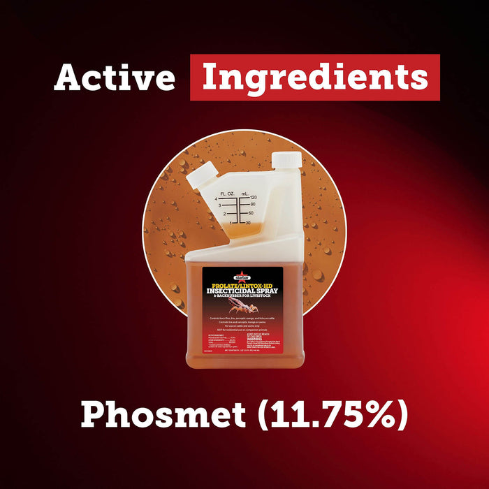 Prolate/Lintox-HD Insecticide Fly Spray & Backrubber for Livestock