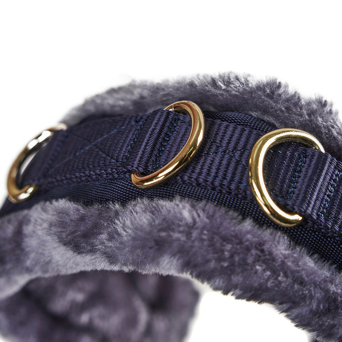 Arma Fleece Lined Lunge Cavesson Color Navy