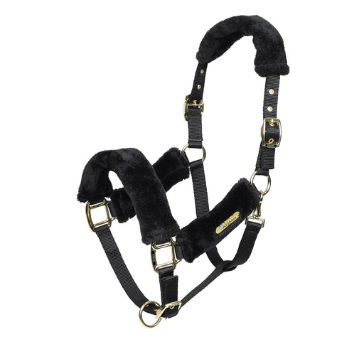Arma Fleece Lined Halter with Breakaway Tab Color Black