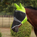 Flyguard Pro Hi-Viz Fine Mesh Fly Mask with Ears and Nose Color yellow