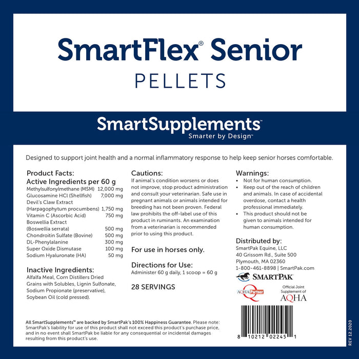 SmartEquine SmartFlex Senior Pellets Size 3.7 LB