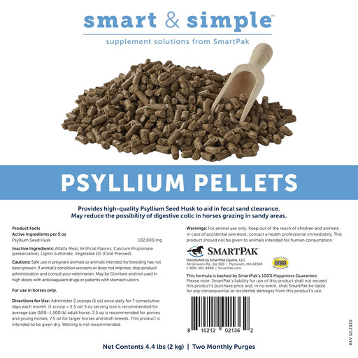 SmartEquine Smart & Simple Psyllium Pellets Size 4.4 LB