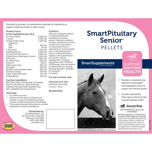 SmartEquine SmartPituitary Senior Pellets Size 2.5 LB