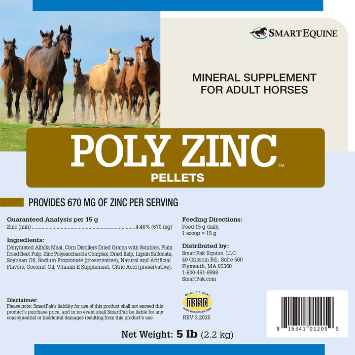 Poly Zinc, Mineral Supplement for Horses, Pellets