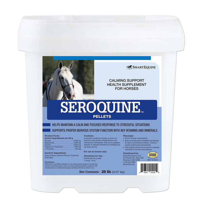 Seroquine, Calmative Support Formula for Horses, Pellets
