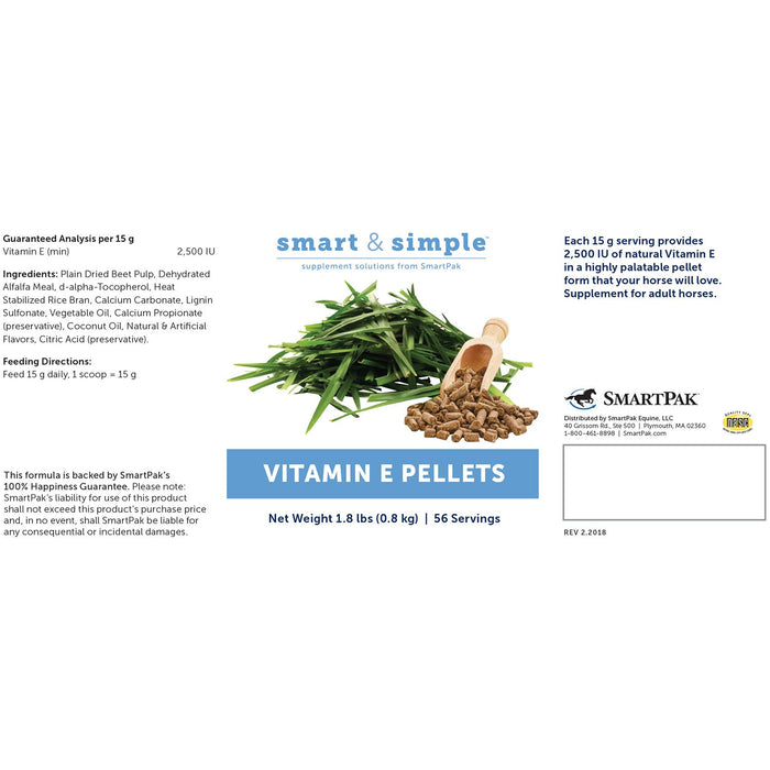 SmartEquine Smart & Simple Vitamin E Pellets Size 1.8 LB