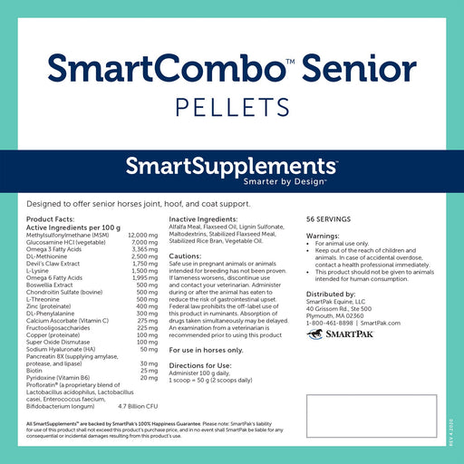 SmartEquine SmartCombo Senior Pellets Size 12.4 LB