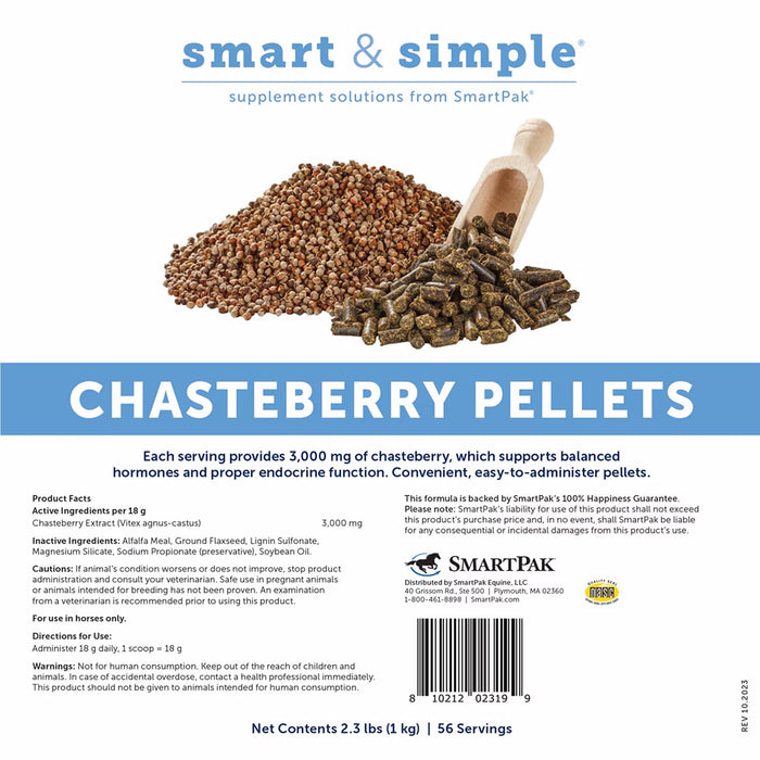 SmarEquine Smart & Simple Chasteberry Pellets Size 2.3 LB
