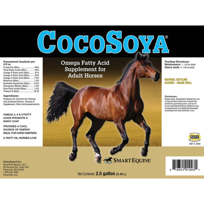 CocoSoya Oil, Omega Fatty Acid Supplement for Horses