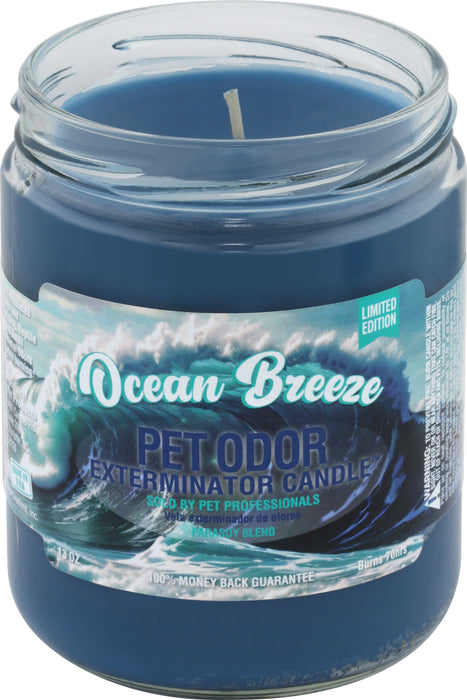 Pet Odor Exterminator Candle - Enzyme-Based Odor Eliminating Candle Safe for Pets