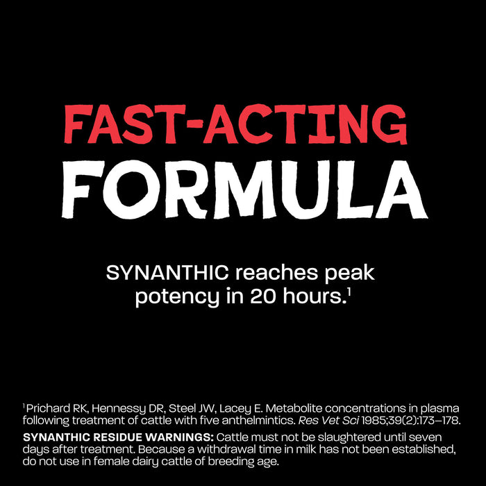 Synanthic 22.5% Bovine Dewormer Suspension, Oxfendazole Oral Dewormer for Cattle