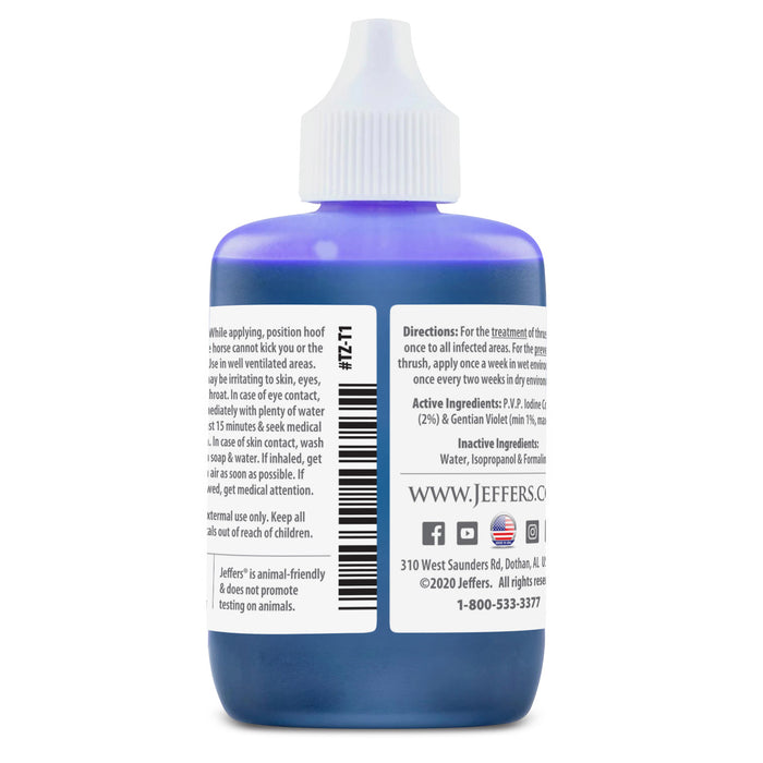 Jeffers Thrush Away Hoof Treatment for Thrush in Horses, 2 oz