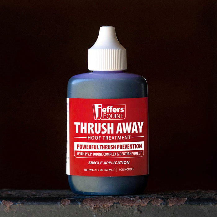 Jeffers Thrush Away Hoof Treatment for Thrush in Horses, 2 oz