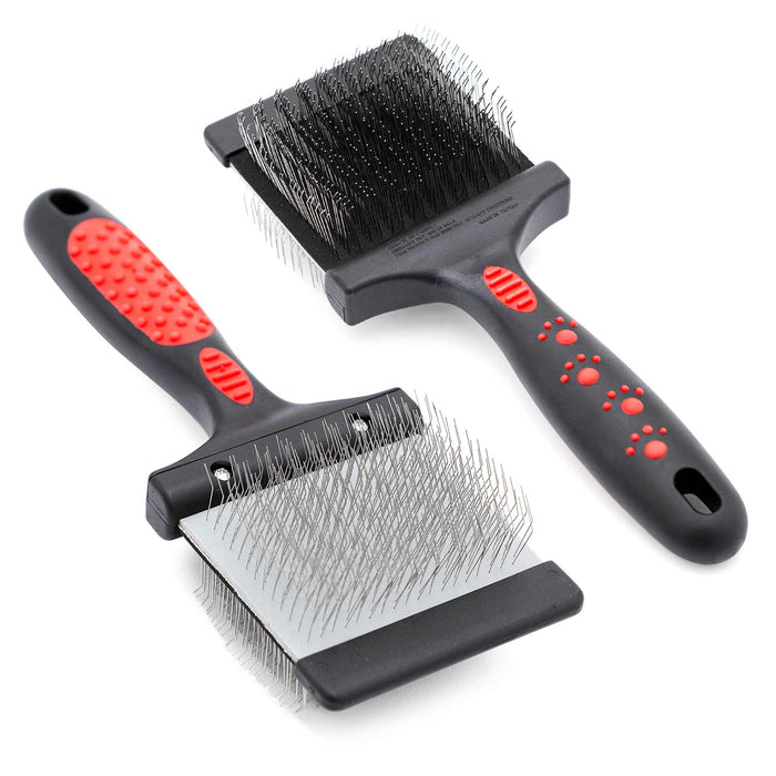 Jeffers Double-Sided Flex Head Pet Grooming Slicker Brush