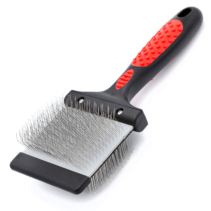 Jeffers Double-Sided Flex Head Pet Grooming Slicker Brush