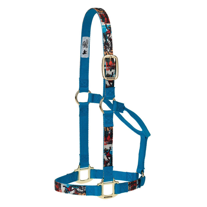 Weaver Patterned Nylon Overlay Halter for Horses