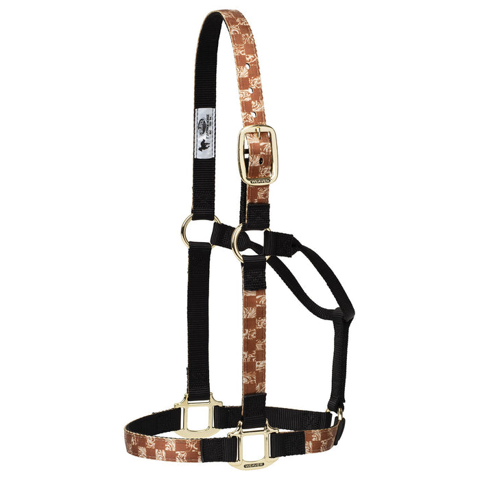 Weaver Patterned Nylon Overlay Halter for Horses