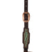 Weaver Turquoise Croc Browband Headstall Color Brown